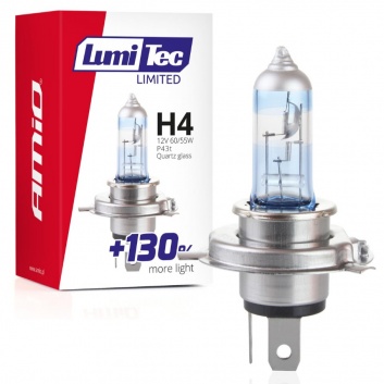 Halogen  spuldze  H4 12V 60/55W LumiTec LIMITED +130%  02132