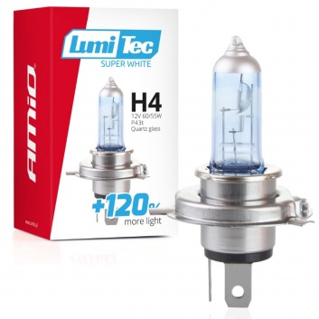Halogen  spuldze   H4 12V 60/55W LumiTec Super White +120%   02137