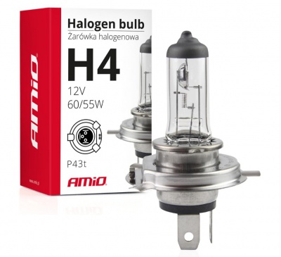 Halogen  spuldze   H4 12V 60/55W UV filter (E4)