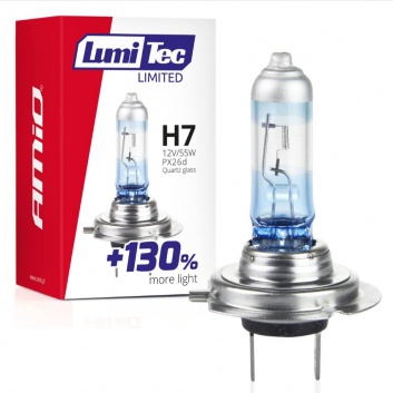 Halogen  spuldze  H7 12V 55W LumiTec LIMITED +130%  02133