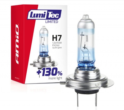 Halogen  spuldze  H7 12V 55W LumiTec LIMITED +130%  02133