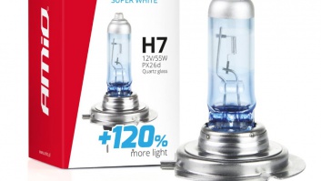 Halogen  spuldze   H7 12V 55W LumiTec Super White +120%  02138