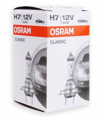 Halogen  spuldze  Osram Classic H7 12V 55W PX26D
