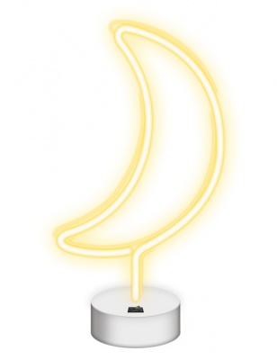 LED  Neona  dekors uz statīva  MOON  balts NNE06  Neolia