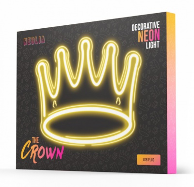 Neona  dekors  PLEXI  LED  CROWN  silti  balts  NNE12  Neolia