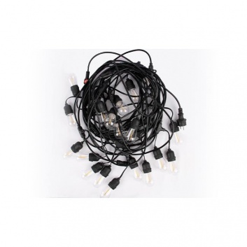 LED  virtene , 230V , 10m , 20x E27 , 2700K