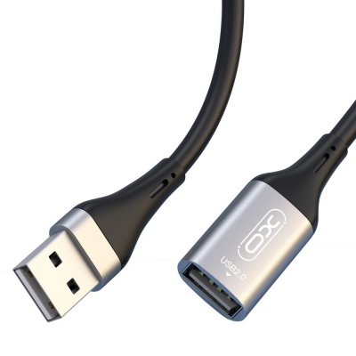 XO  USB  pagarinātājs  NB219  USB 2.0  melns  2m