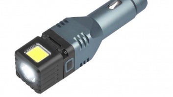 4in1  1-LED 250lm + COB  300lm  auto  lukturītis, 1500mAh  akumulators, 2.1A  USB  lādētājs,  stikla  āmurs,  magnēts,  ar  eņģēm