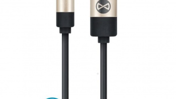 Moderns  USB  kabelis - Lightning  1,0 m  2A  melns