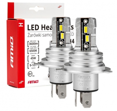 LED  autospuldze    H4 H-mini