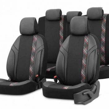 Auto  sēdekļu  pārvalki  OTOM HORIZON 1801 RED 3-ZIP