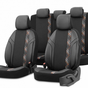 Auto  sēdekļu  pārvalki  OTOM  HORIZON 1805 ORANGE 3-ZIP