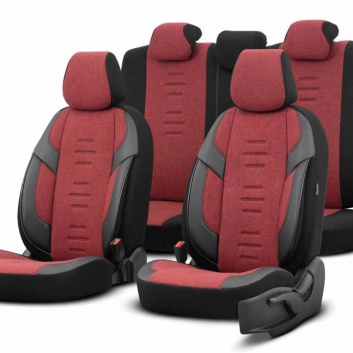 Auto  sēdekļu  pārvalki  OTOM  THRONE 103 RED 3-ZIP