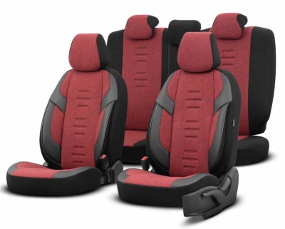 Auto  sēdekļu  pārvalki  OTOM  THRONE 103 RED 3-ZIP