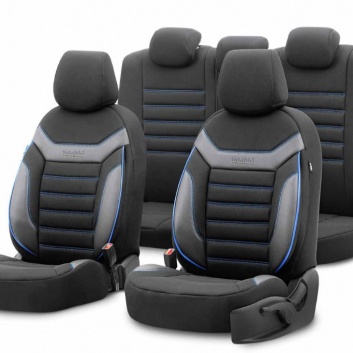 Auto  sēdekļu  pārvalki  OTOM  INDIVIDUAL 203 BLACK/BLUE 3-ZIP