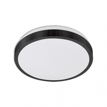 Led  griestu  lampa  Solen  16W  apaļa  4000K  melns