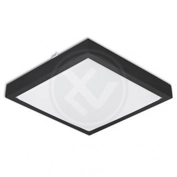 Led  griestu  lampa  Solen  18W  kvadrātveida  4000K  melna