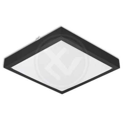 Led  griestu  lampa  Solen  18W  kvadrātveida  4000K  melna