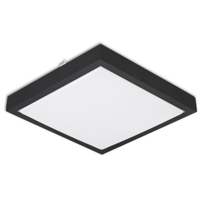 Led  griestu  lampa  Solen  24W  kvadrātveida  4000K  melna