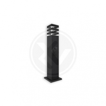 LED  dārza  lampa  E27  Malibu  9x9x60cm  ar  rozeti