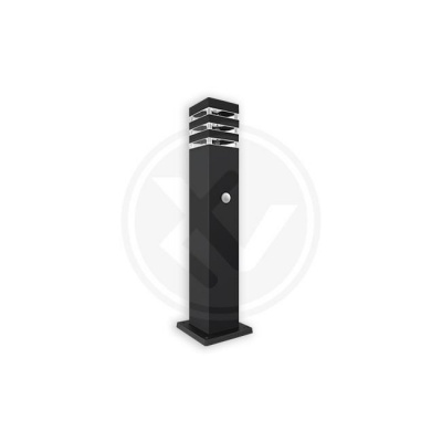 LED  dārza  lampa  E27  Malibu  9x9x60cm  ar  PIR  sensoru
