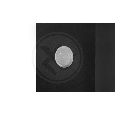 LED  dārza  lampa  E27  Malibu  9x9x60cm  ar  PIR  sensoru