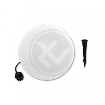 LED  dārza  lampa  ar  E27  bumba  35cm  balta