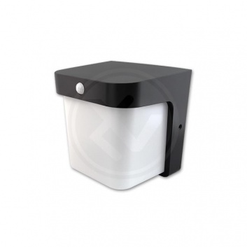 LED  gaismeklis  CORGI  12W  ar  PIR sensoru  melns