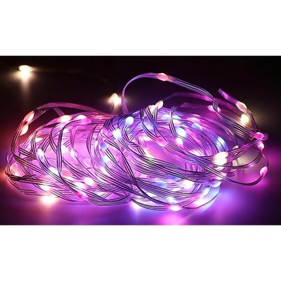 Maģiskā  virtene  5V , USB-C , 100 LED , 10m , IP65 , RGB