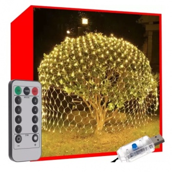 Gaismas  aizkars  160  LED  USB - silti  balts  KŚ19762