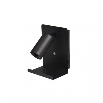 GU10  Kaliso  sienas  lampa  lasīšanai  150mm  melna