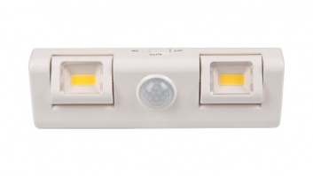 LED  zemskapja  lampa   2x COB  PIR  4000K