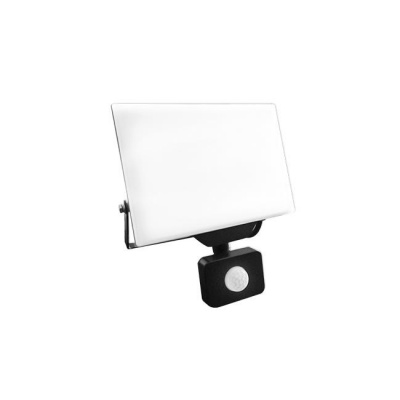 LED  SMD  prožektors  Ultron  20W ar  PIR  sensoru  4500K,  melns