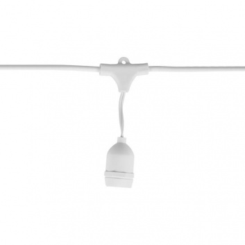 LED  virtene  5m  5x E27  balta  (bez spuldzēm)
