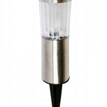 LED  dārza  solārlampa  niķelēta  1w