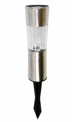 LED  dārza  solārlampa  niķelēta  1w