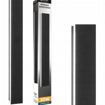 LED  dārza  fasādes  lampa  LARA  30W  100cm  melna
