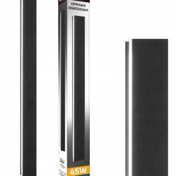 Arhitektūras  LED  dārza  fasādes  lampa  LARA  45W  150cm  melna