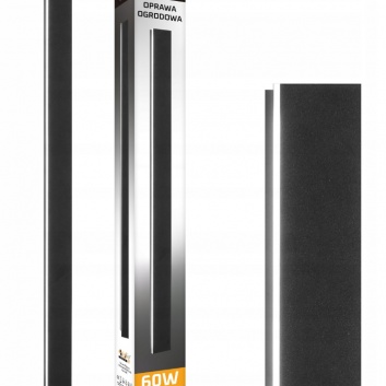 LED  dārza  fasādes  lampa  LARA  60W  200cm  melna