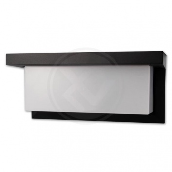 Masterled  melna  dārza  sienas  lampa  ar  integrētu  12W  LED  avotu