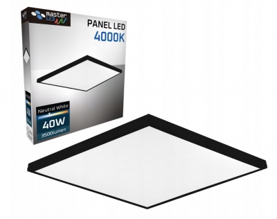 LED  panelis  595x595  40W  Domino  black  4000K