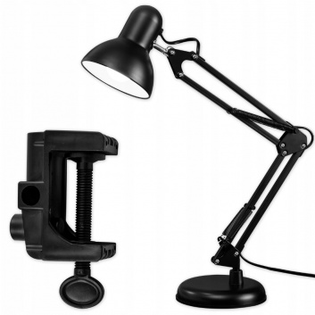 Masterled  Lena  galda  lampa ,melna, E27  jauda  līdz  60 W