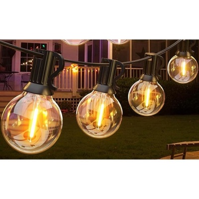 Saules  LED  virtene  20m , 20x E12 , 2700K  ar  tālvadības  pulti