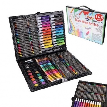 Krāsu  komplekts  penālī  168gb  melns