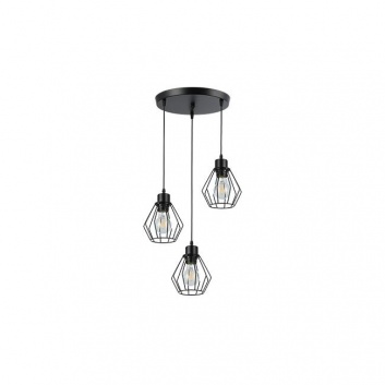 3xE27  Otto  piekaramā  lampa,  melna