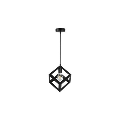 Griestu  lampa  E27  Cube , melna