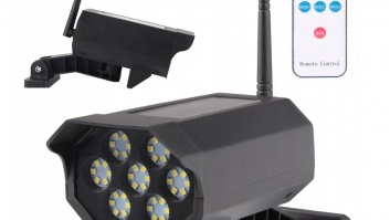 Solārā  lampa  "Kameras  butaforija" ar  pulti