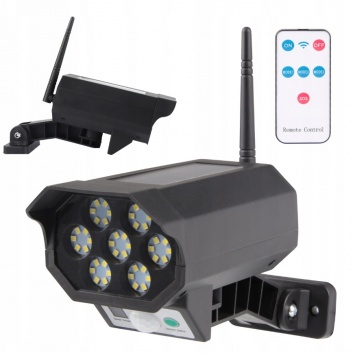 Solārā  lampa  "Kameras  butaforija" ar  pulti