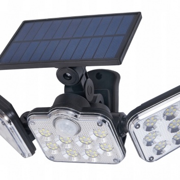 Saules  LED  prožektors  IP65  138SMD  ar  PIR  ar  tālvadības pulti
