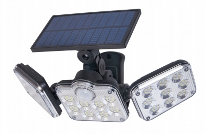 Saules  LED  prožektors  IP65  138SMD  ar  PIR  ar  tālvadības pulti